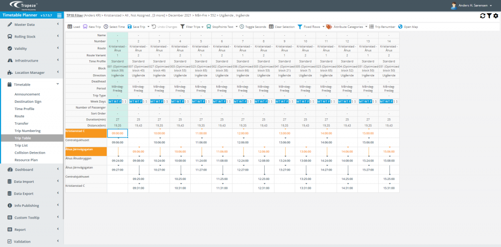 TimeTable Planner har fleksibel og enkel arbejdsproces, så rute- og køreplanlægning bliver nemmere